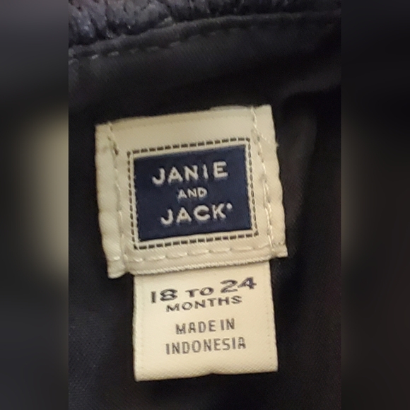 Janie and Jack Holiday Navy Lace Jumper Girls Size 18-24M - Picture 4 of 6